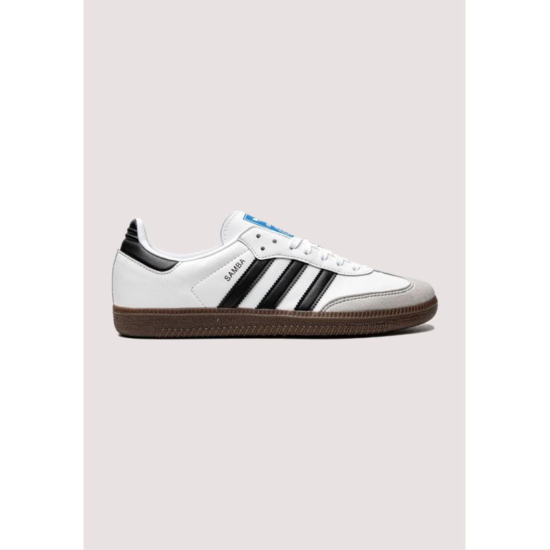 ADI SAMBA OG MENS/ WOMENS WHITE-BLACK STRIPE SHOES
