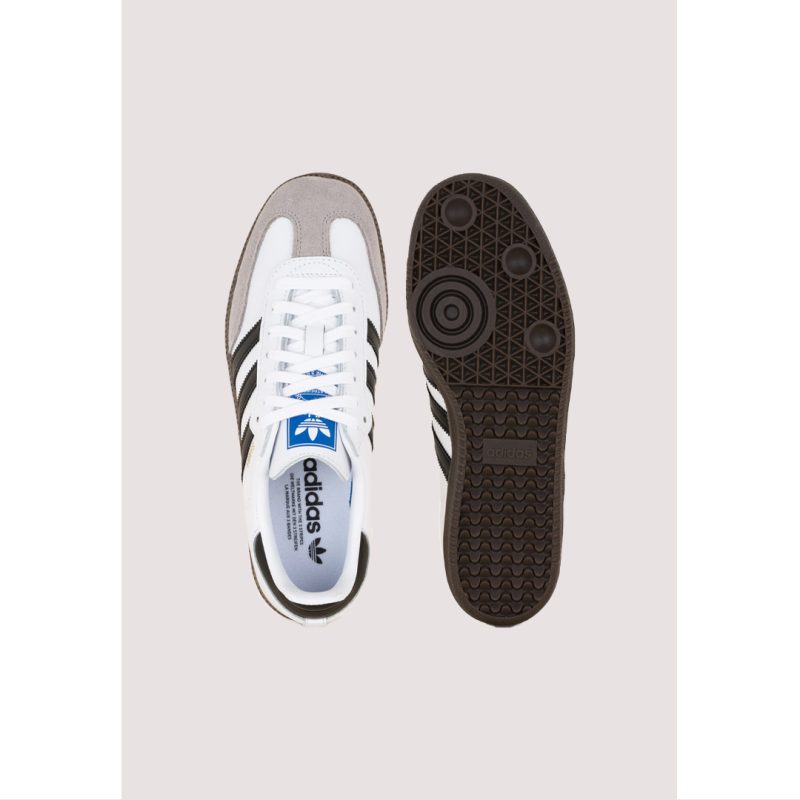 ADI SAMBA OG MENS/ WOMENS WHITE-BLACK STRIPE SHOES
