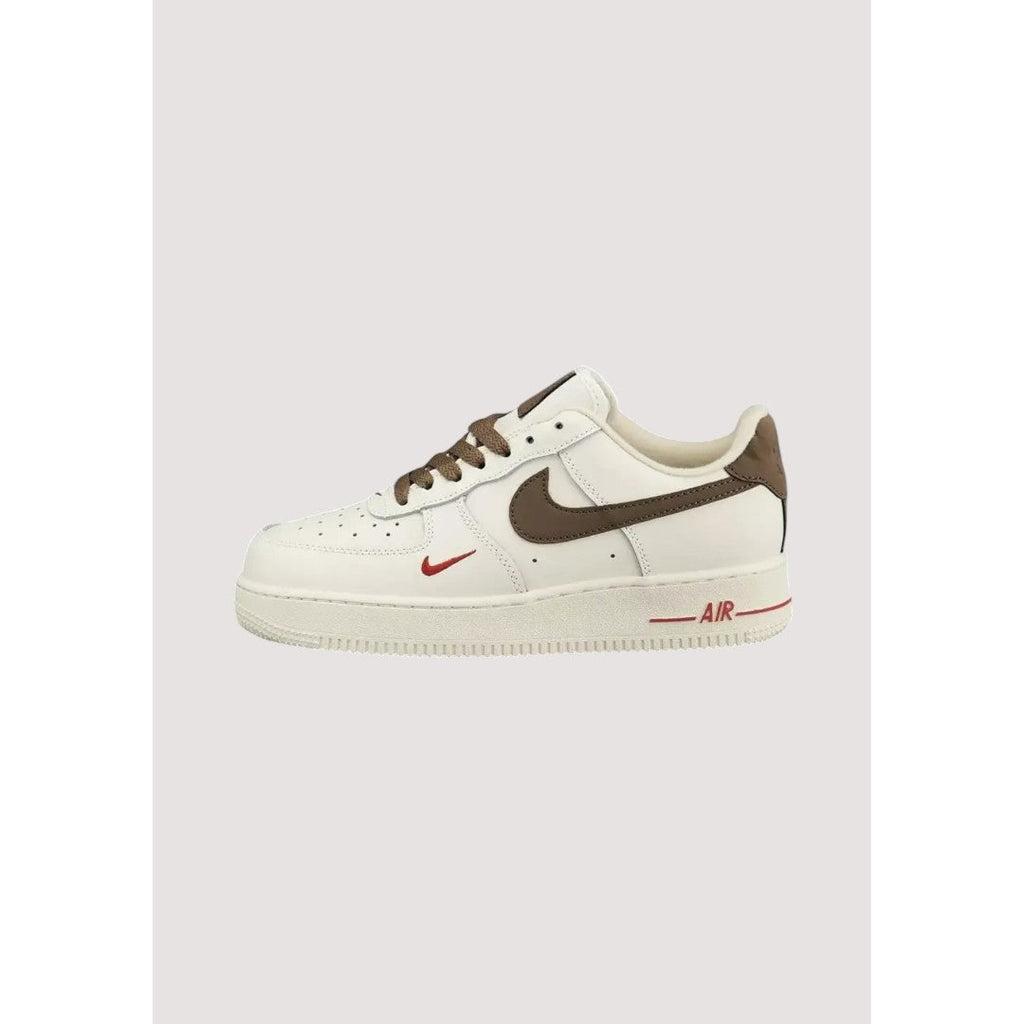 NK AIR FORCE 1 LOW CREAM-BROWN SHOES