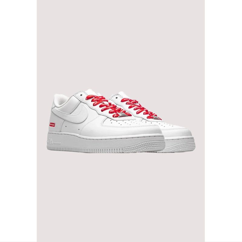 NK X SUPREME AIR FORCE 1 LOW – WHITE / RED