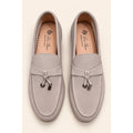 LORO PIANA MENS CHARM BEIGE LOAFER SUEDE