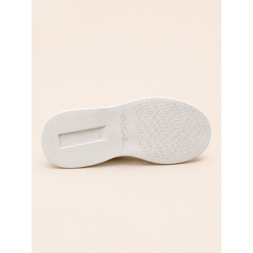 LORO PIANA BEIGE SUMMER WALK CASUAL BALLET LOAFERS FOR WOMEN
