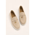 LORO PIANA BEIGE SUMMER WALK CASUAL BALLET LOAFERS FOR WOMEN