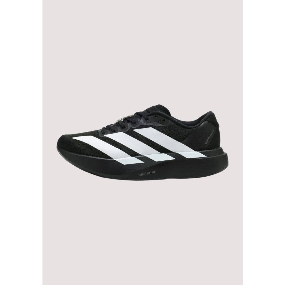 ADIZERO EVO SL BLACK MEDICATED LIGHTWEIGHT SHOES MENS