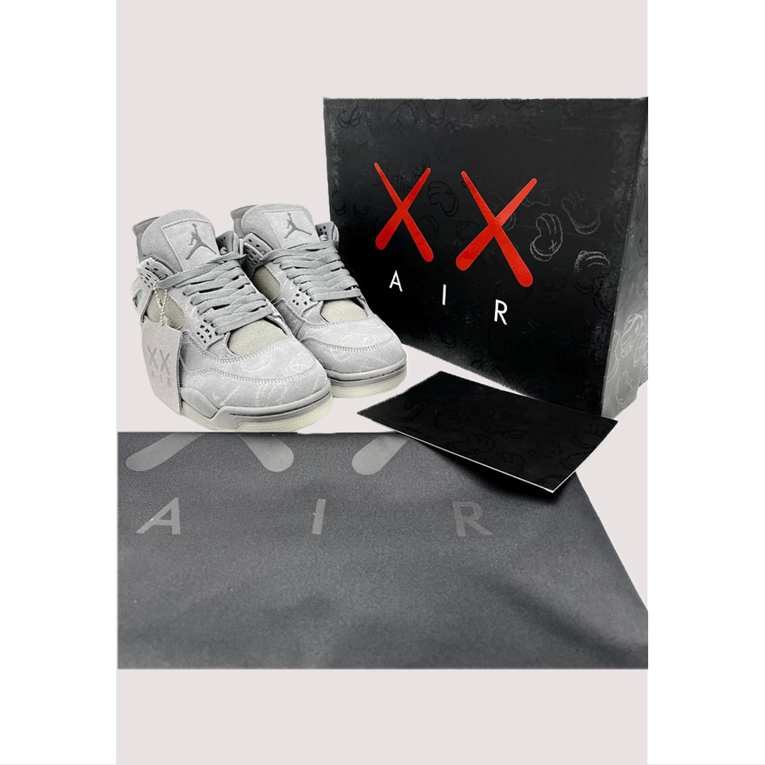 AIR JORDAN HIGH RETRO 4 KAWS GREY GLOW IN DARK