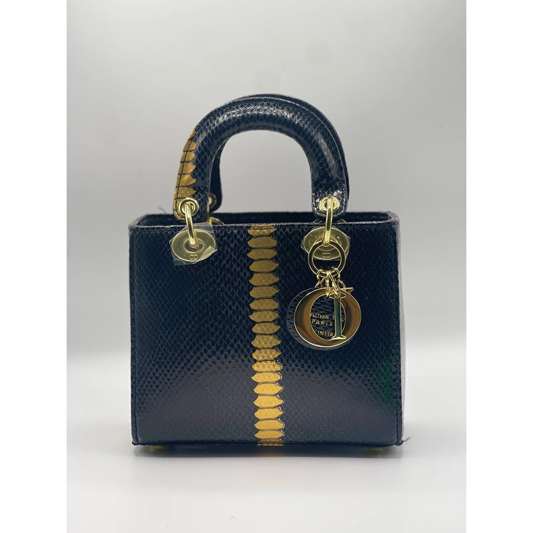 LAY DIOR MINI SNAKE SKIN HANDBAG