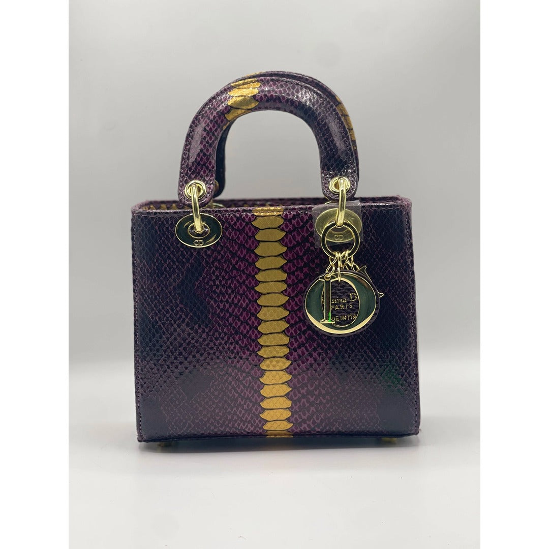 LAY DIOR MINI SNAKE SKIN HANDBAG