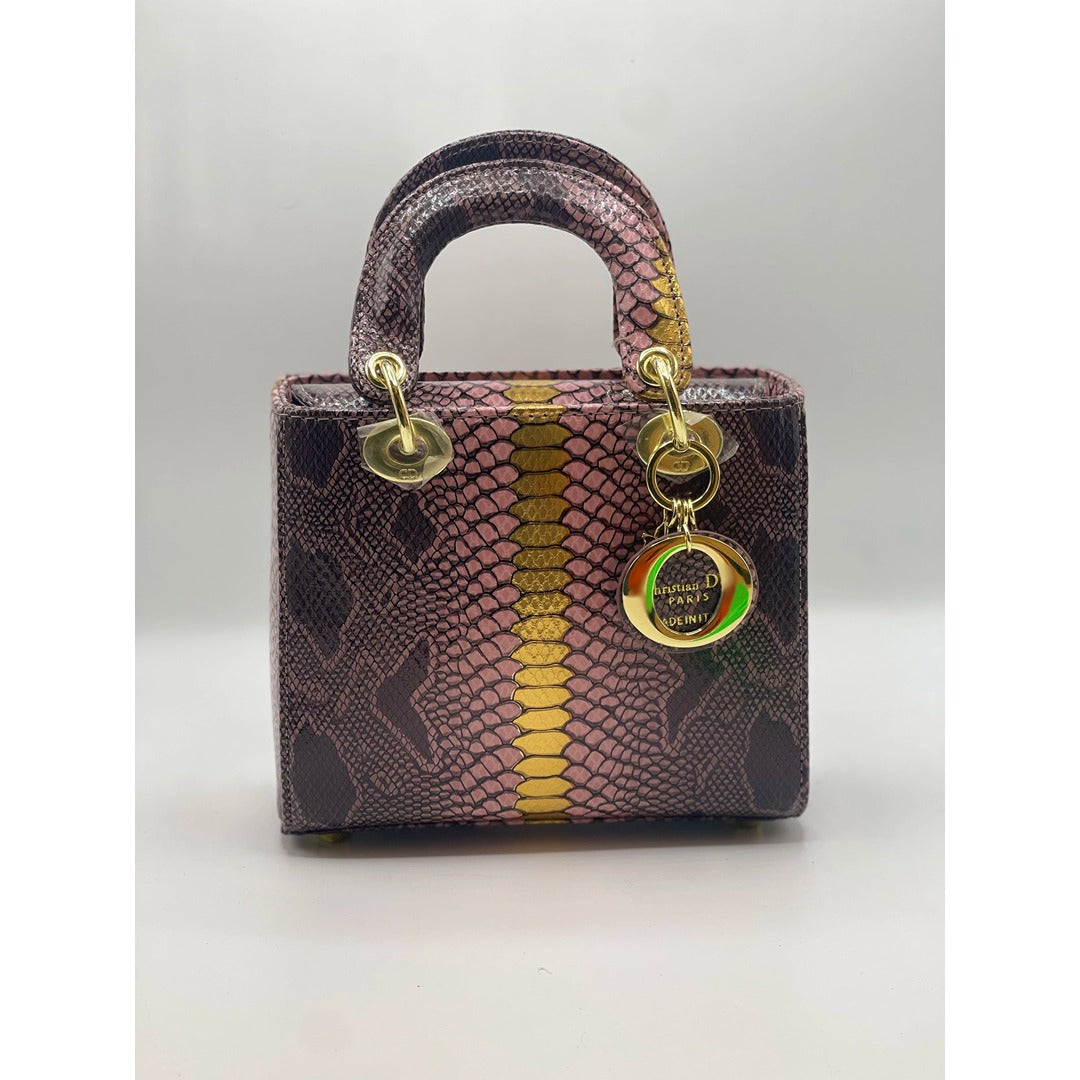 LAY DIOR MINI SNAKE SKIN HANDBAG