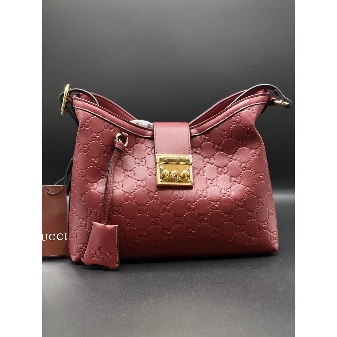 GCI PADLOCK GG MEDIUM SHOULDER BAG