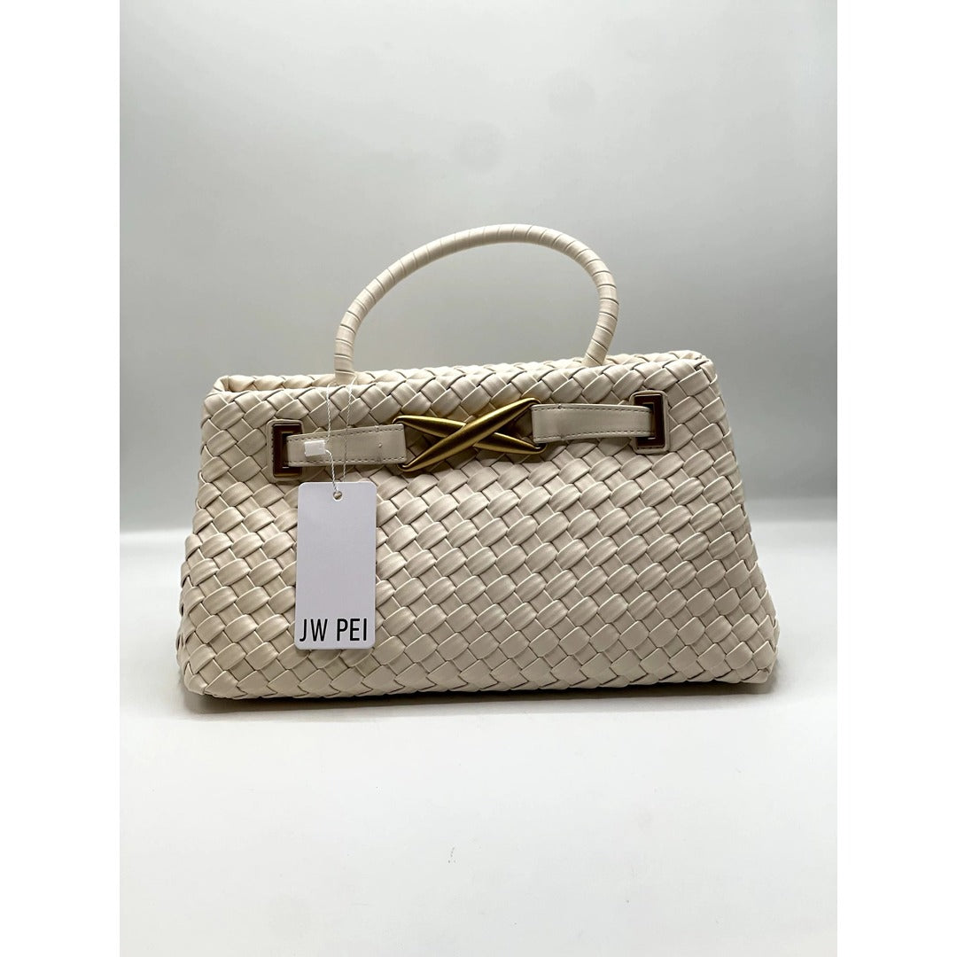 JW PI ELORA WOVEN TOTE HANDBAG