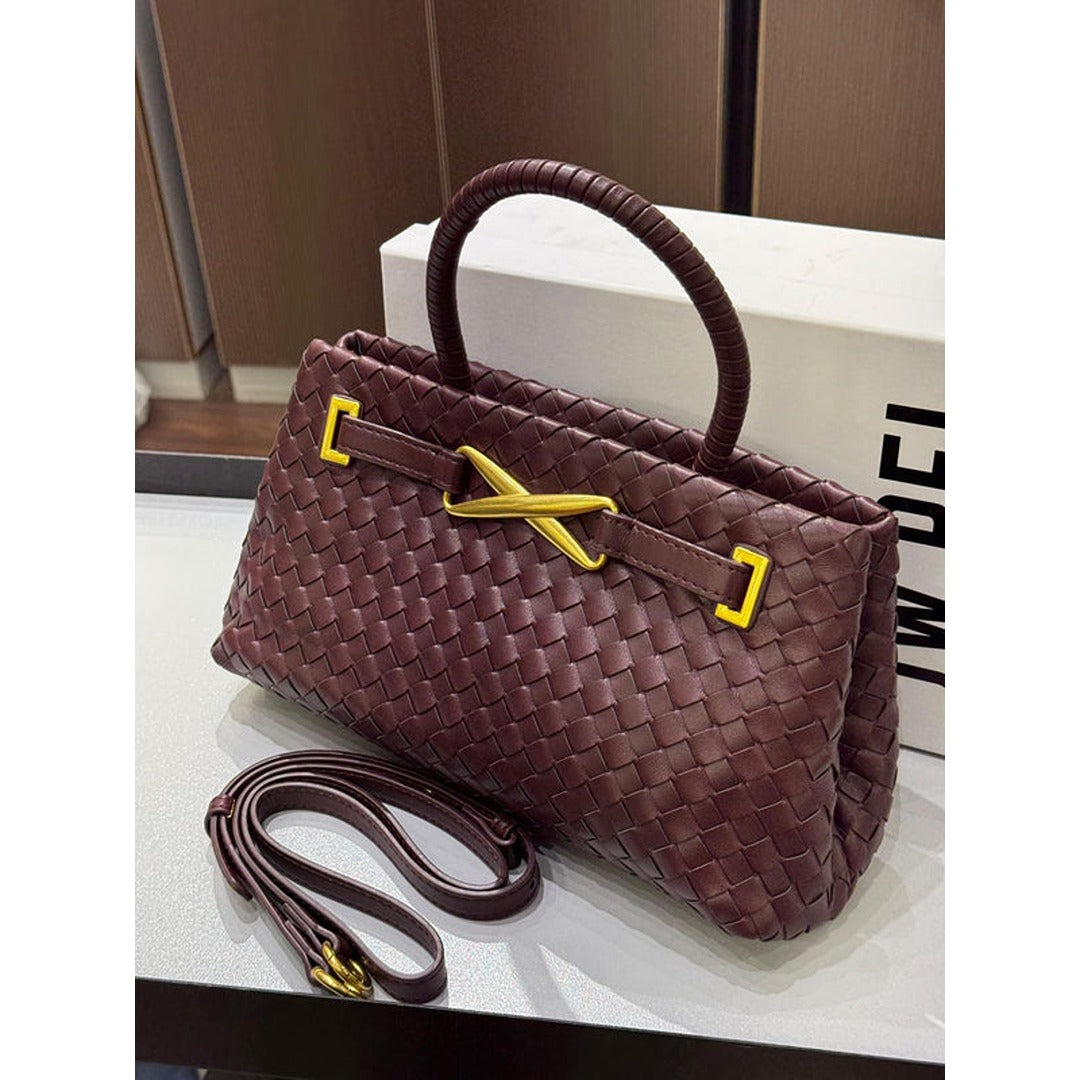 JW PI ELORA WOVEN TOTE HANDBAG