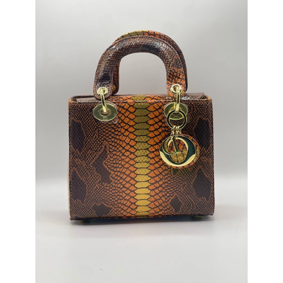 LAY DIOR MINI SNAKE SKIN HANDBAG