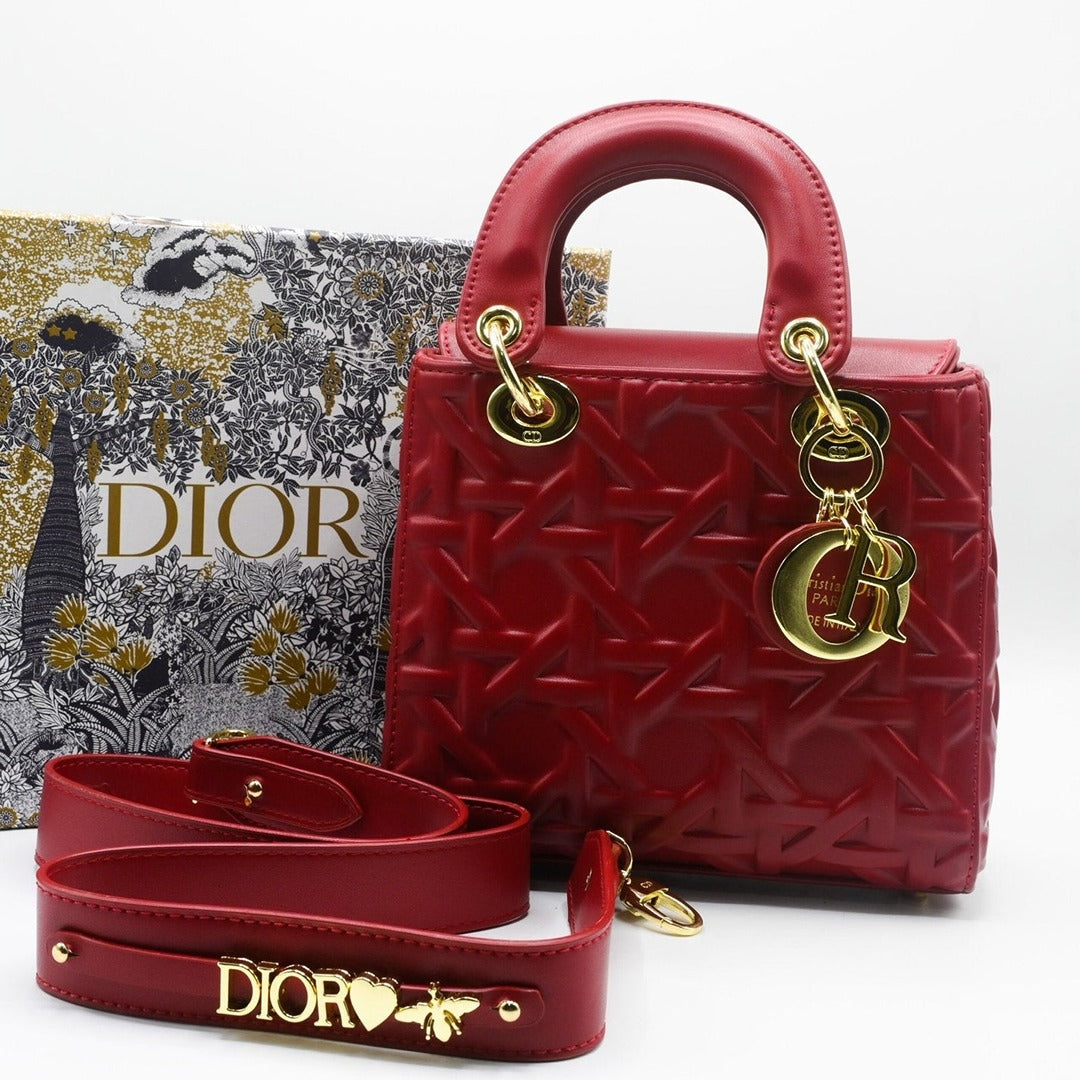 LAY DIOR CANNAGE PATTERN BAG