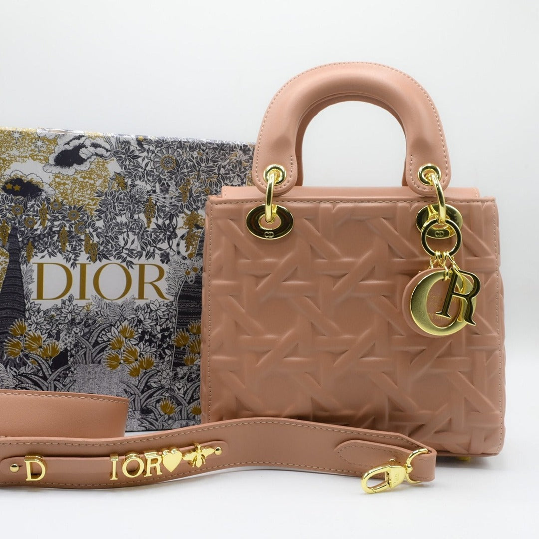 LAY DIOR CANNAGE PATTERN BAG