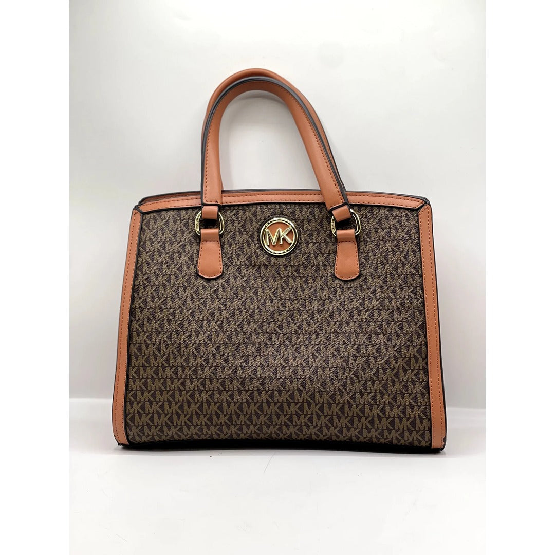 MICEL KORS MEDIUM CHANTAL LOGO SATCHEL BAG