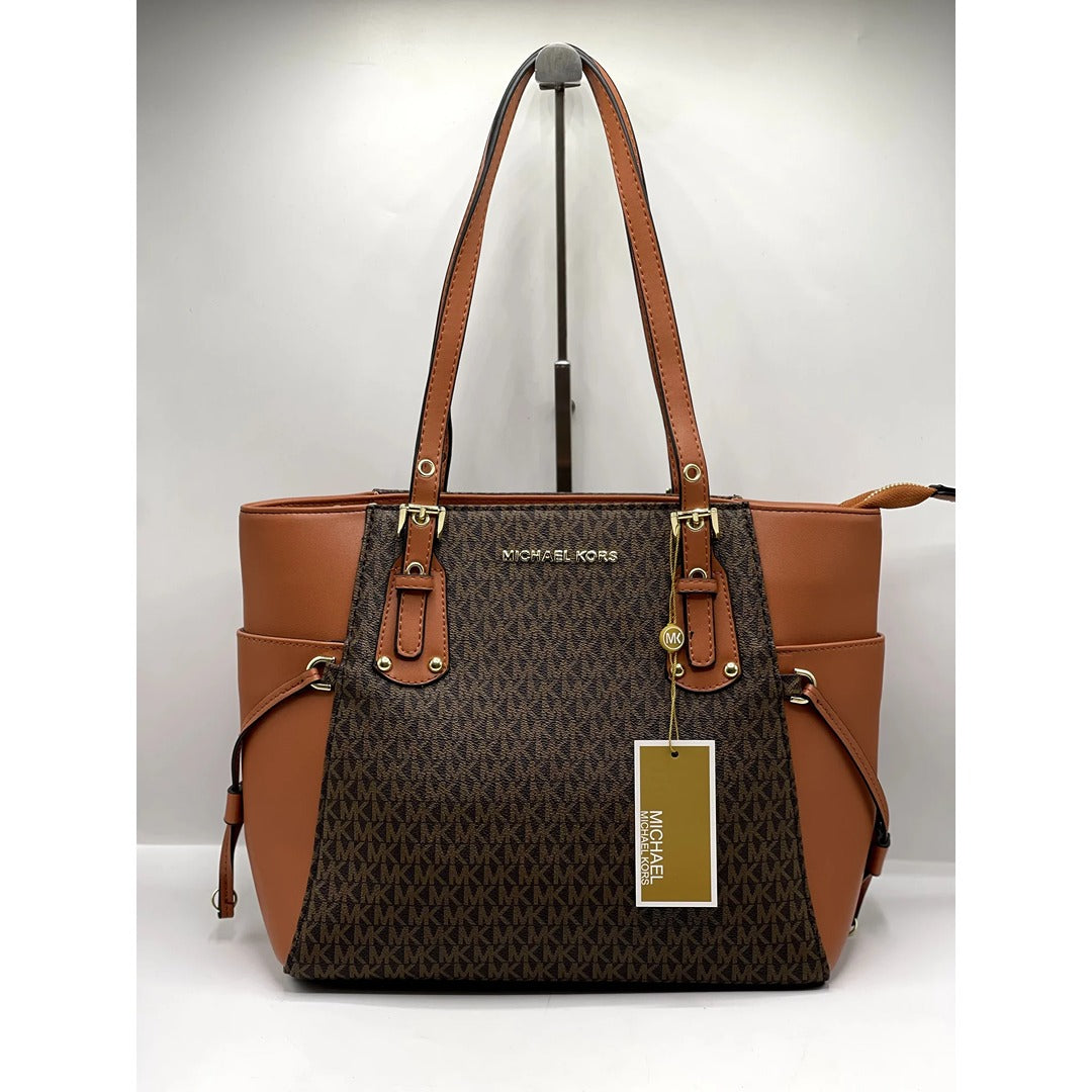 MIEL KORS VOYAGER TOTE MK SIGNATURE BAG