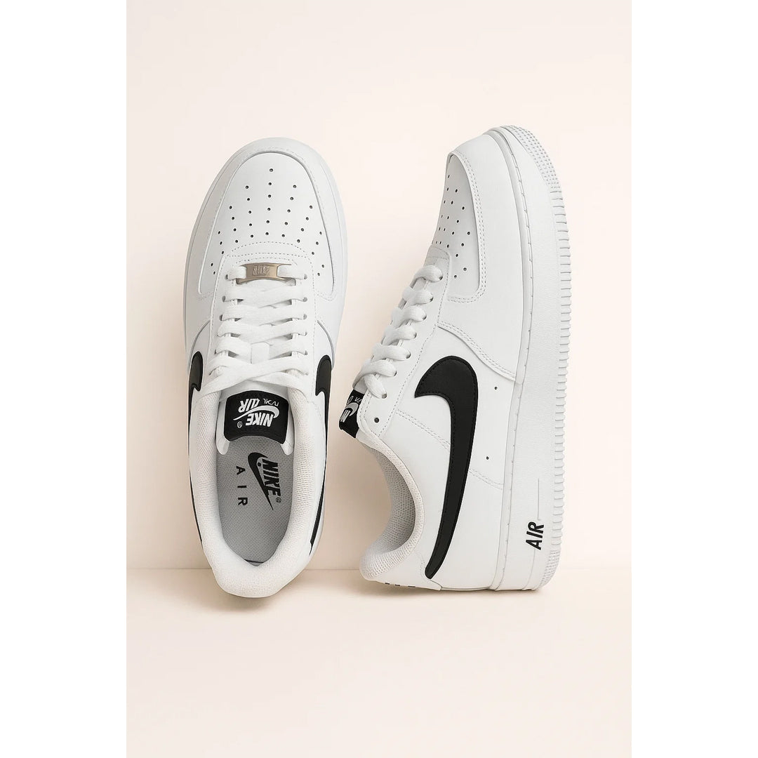 NK AIR FORCE 1 LOW – WHITE WITH BLACK TICK