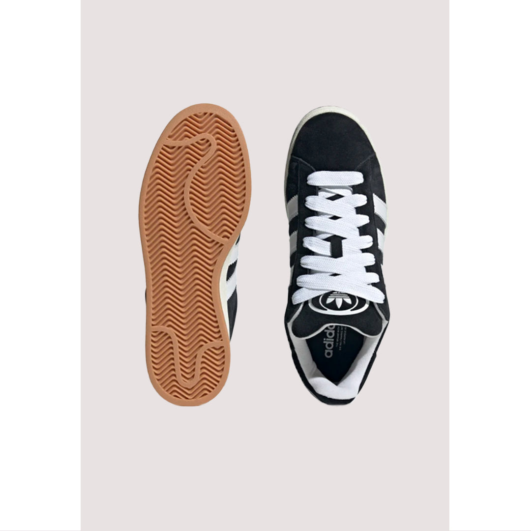 ADIS CAMPUS 00S BLACK WHITE STRIPE SUEDE