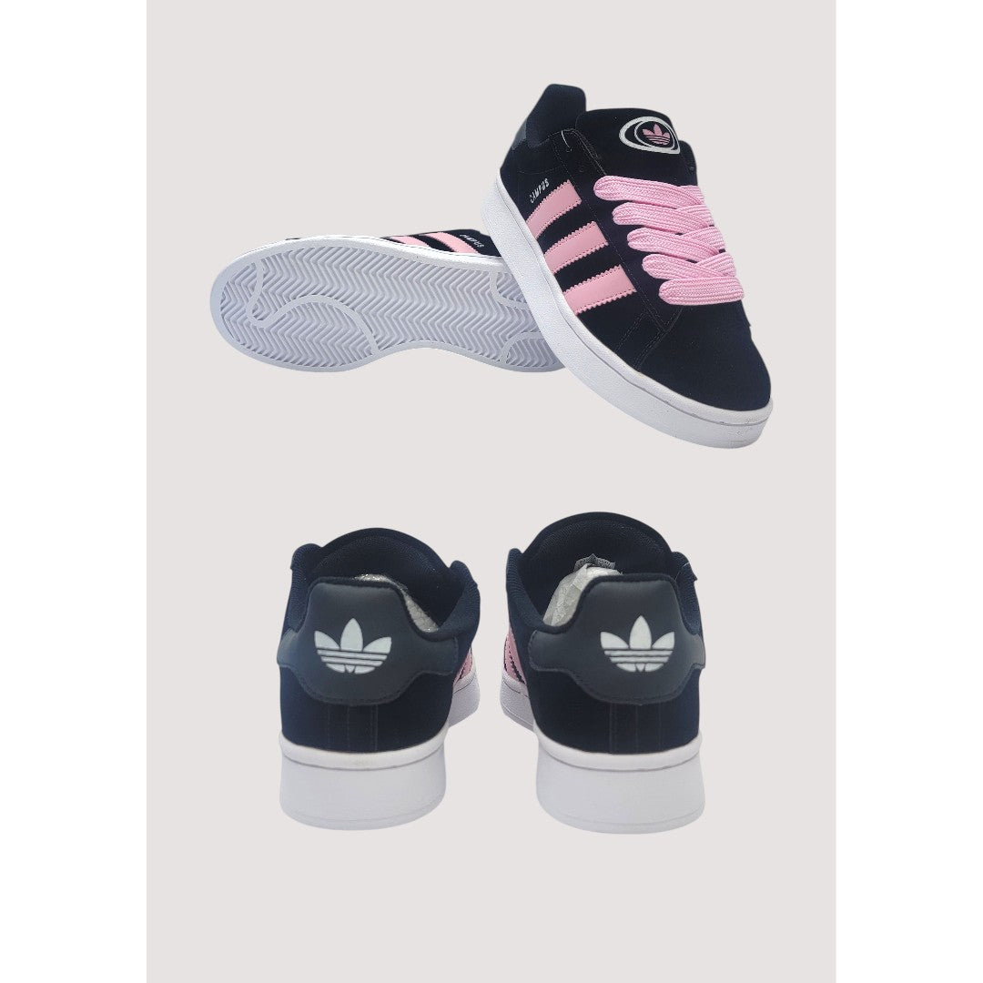 ADIS CAMPUS 00S BLACK PINK STRIPE WOMEN SHOES