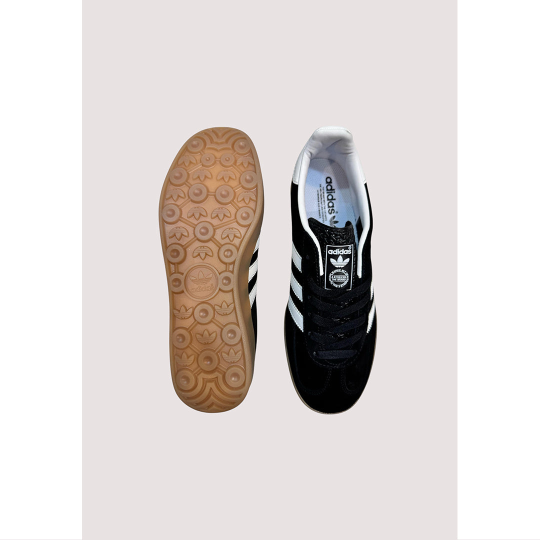 ADIS GAZELLE INDOOR BLACK WHITE GUM SOLE
