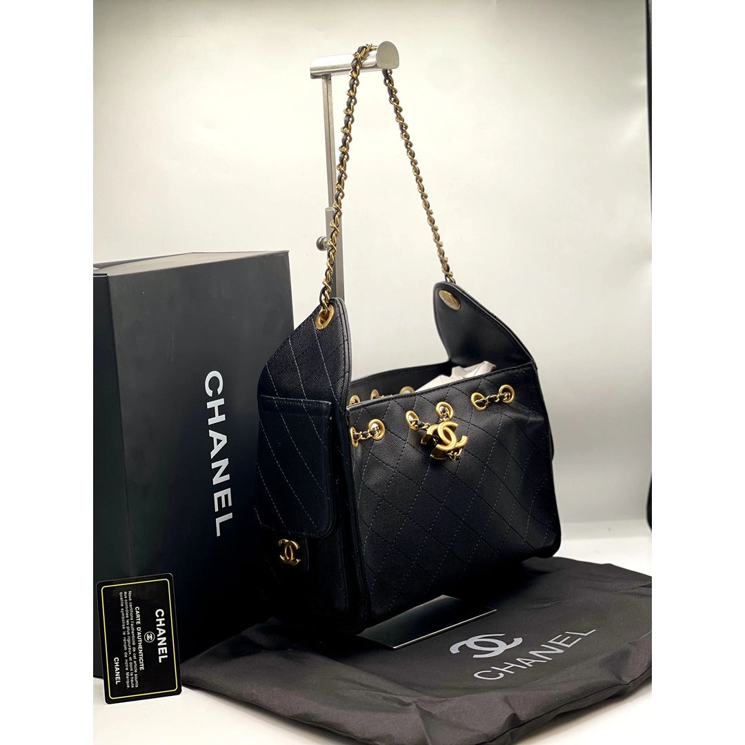 CNEL CAVIAR MINI 25 SMALL HANDBAG