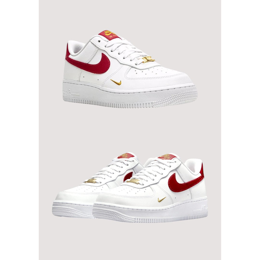 NK AIR FORCE 1 LOW WHITE-RED SHOES