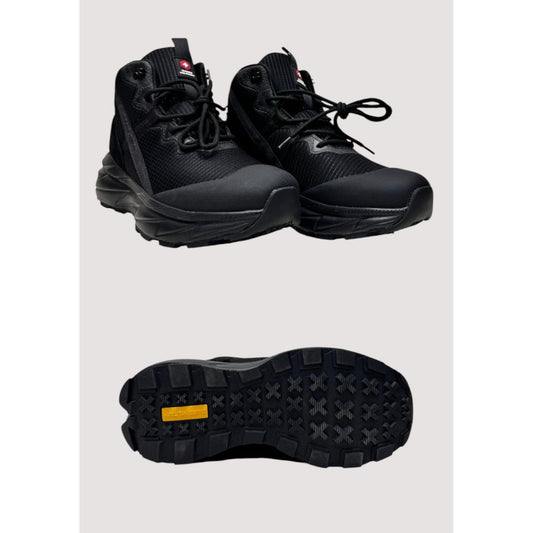 SWISS MILITARY BLACK HIGH-TOP SNEAKERS
