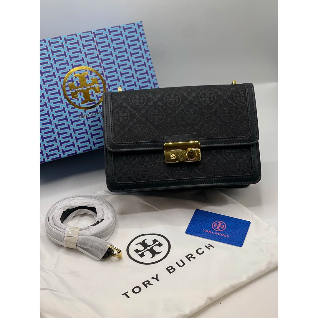 TY BCH T MONOGRAM SHOULDER BAG