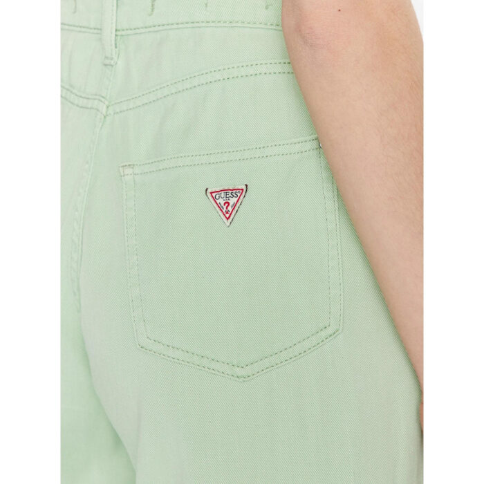 Guess Light Green Andrea Barrel Relaxed Mom Jeans