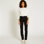 Monoprix Slim Fit Black Jeans