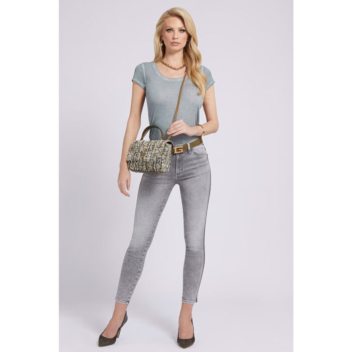 Guess Side Stripe Grey Mid Skinny Jeans