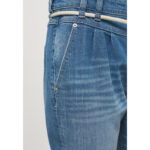 Mustang High Rise Mom Tie Rope Belted Jeans