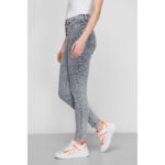 Guess Light Grey Button Up High Rise Skinny Jeans