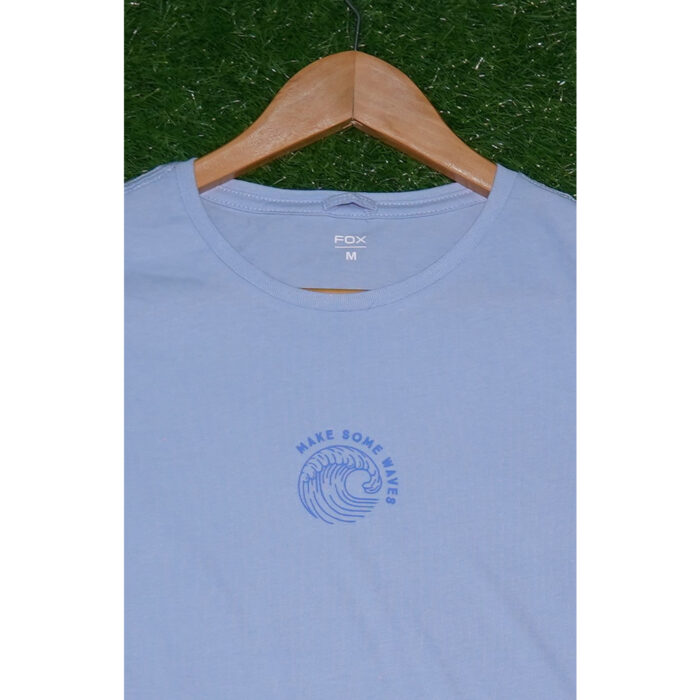 Fox Light Blue Make Some Waves Printed T Shirt