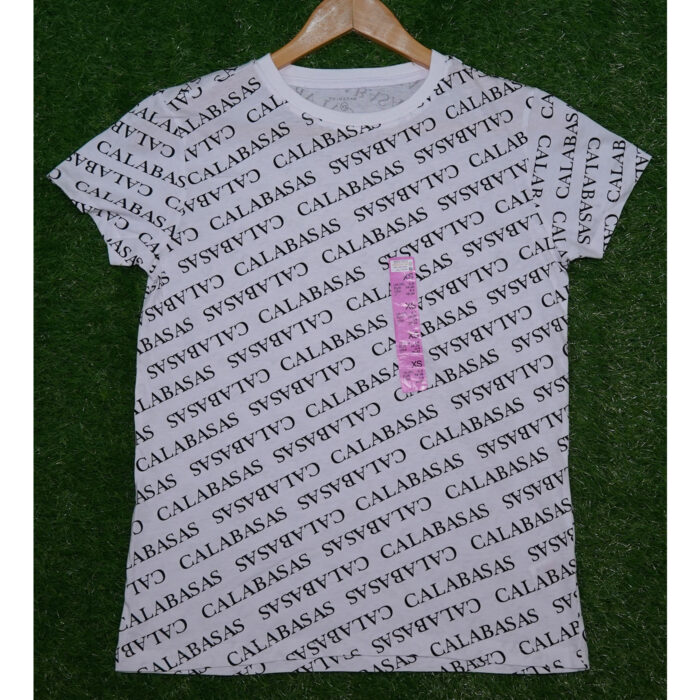 Pri Mark Printed White Printed T Shirt