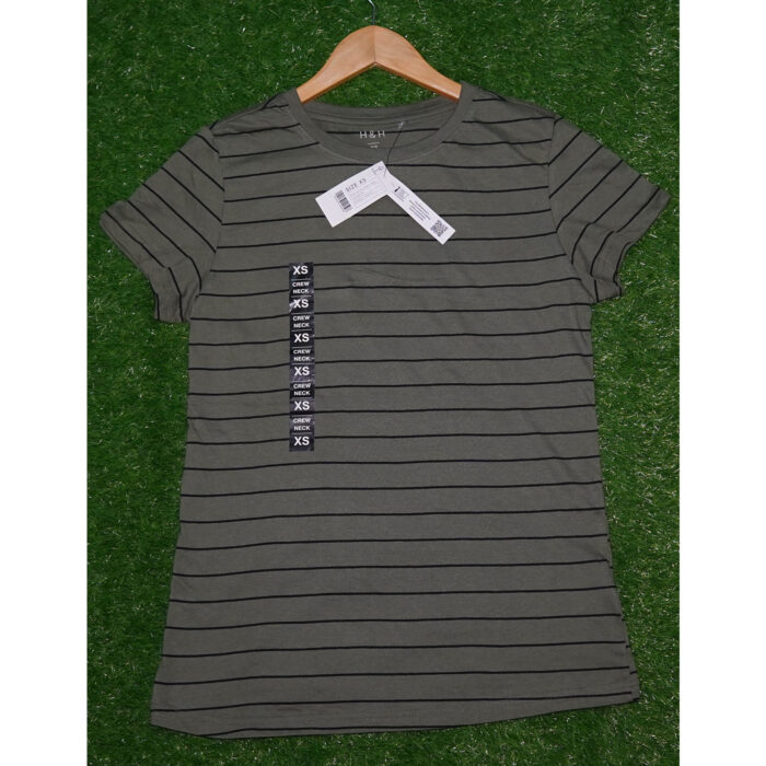 H&H Olive Black Lining T Shirt