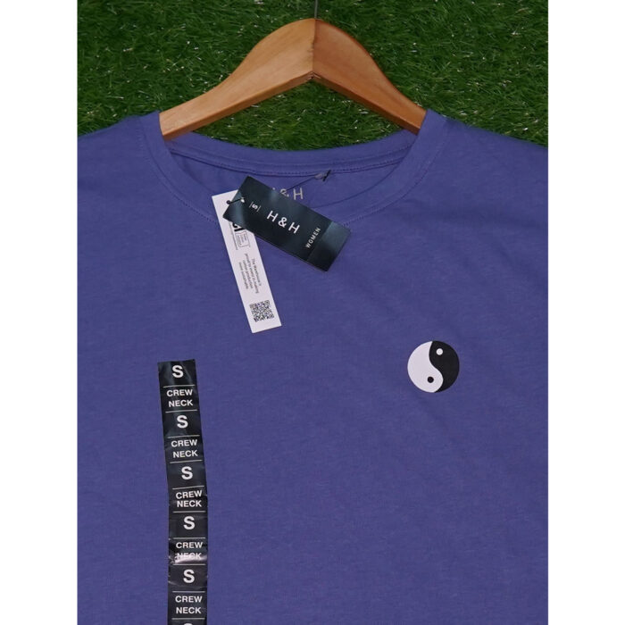 H&H Sapphire Blue Ball Printed T Shirt