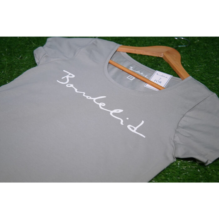 Banderid Logo Printed Light Green T Shirt