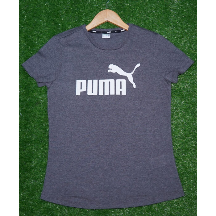 PUMA Classic Dark Grey Logo T Shirt