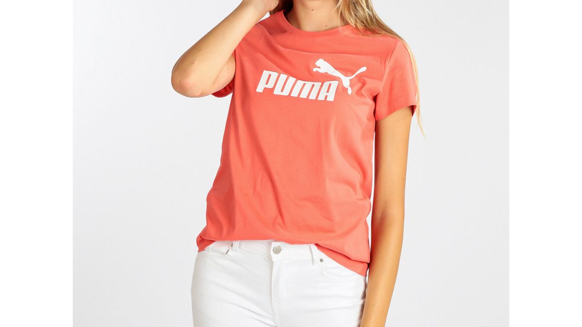 PUMA T Orange Logo Shirt Classic