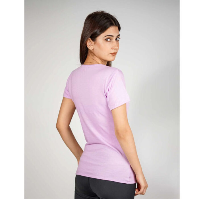 Fox Light Purple Bonjour Printed T Shirt