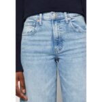 Gap Light Wash High Rise Wide Leg Cropped Jeans