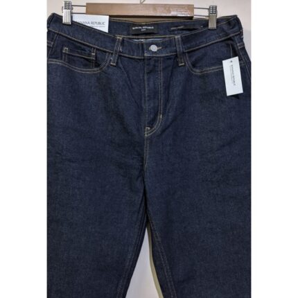 Banana Republic Rinse Wash High Rise Straight Jeans