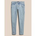 Banana Republic Light Acid Wash Mid Rise Skinny Jeans