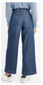 Banana Republic Rinse Wash High Rise Wide Leg Jeans