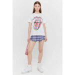 The Rolling Stone White Printed T Shirt