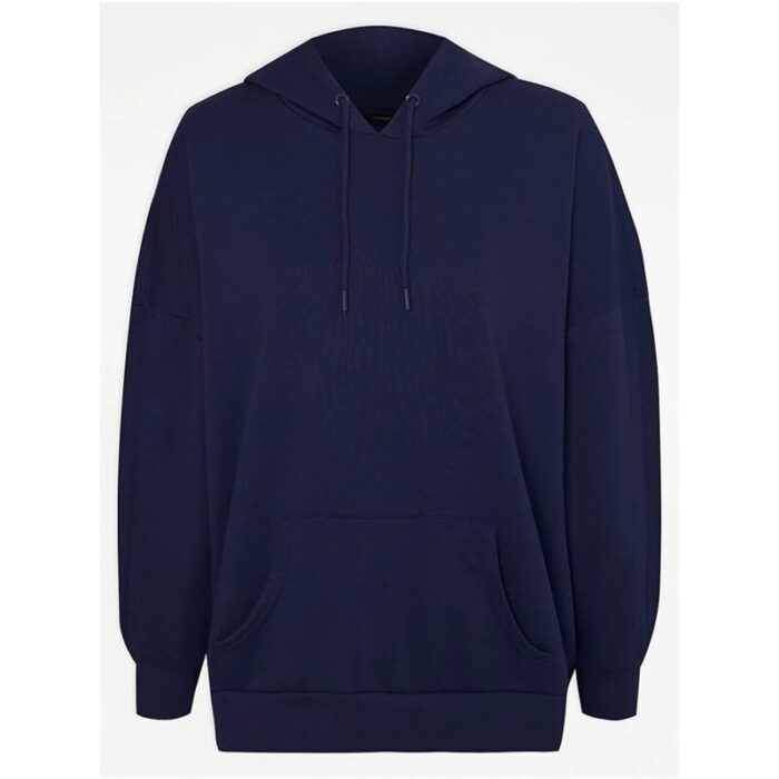 Navy Basic Fleece Hoodie