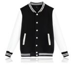 Black and White Varsity Baseball Jacket