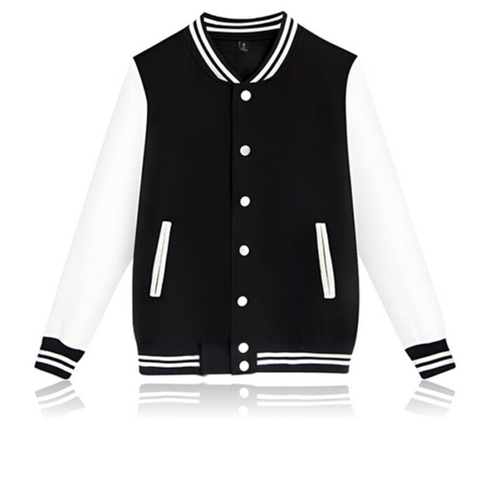 Black and White Varsity Baseball Jacket