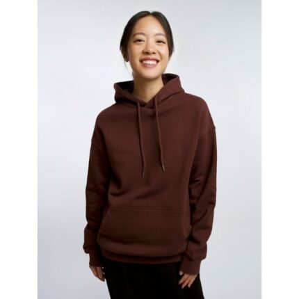 Brown Basic Fleece Hoodie